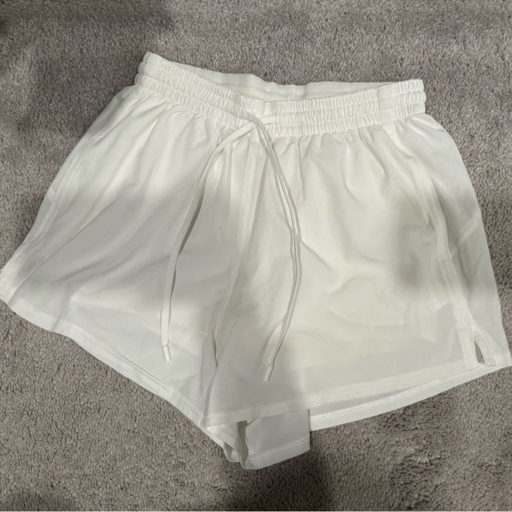 Lululemon Running Shorts | Pace Revival High Rise | White Size 4